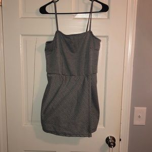 Black and white romper dress